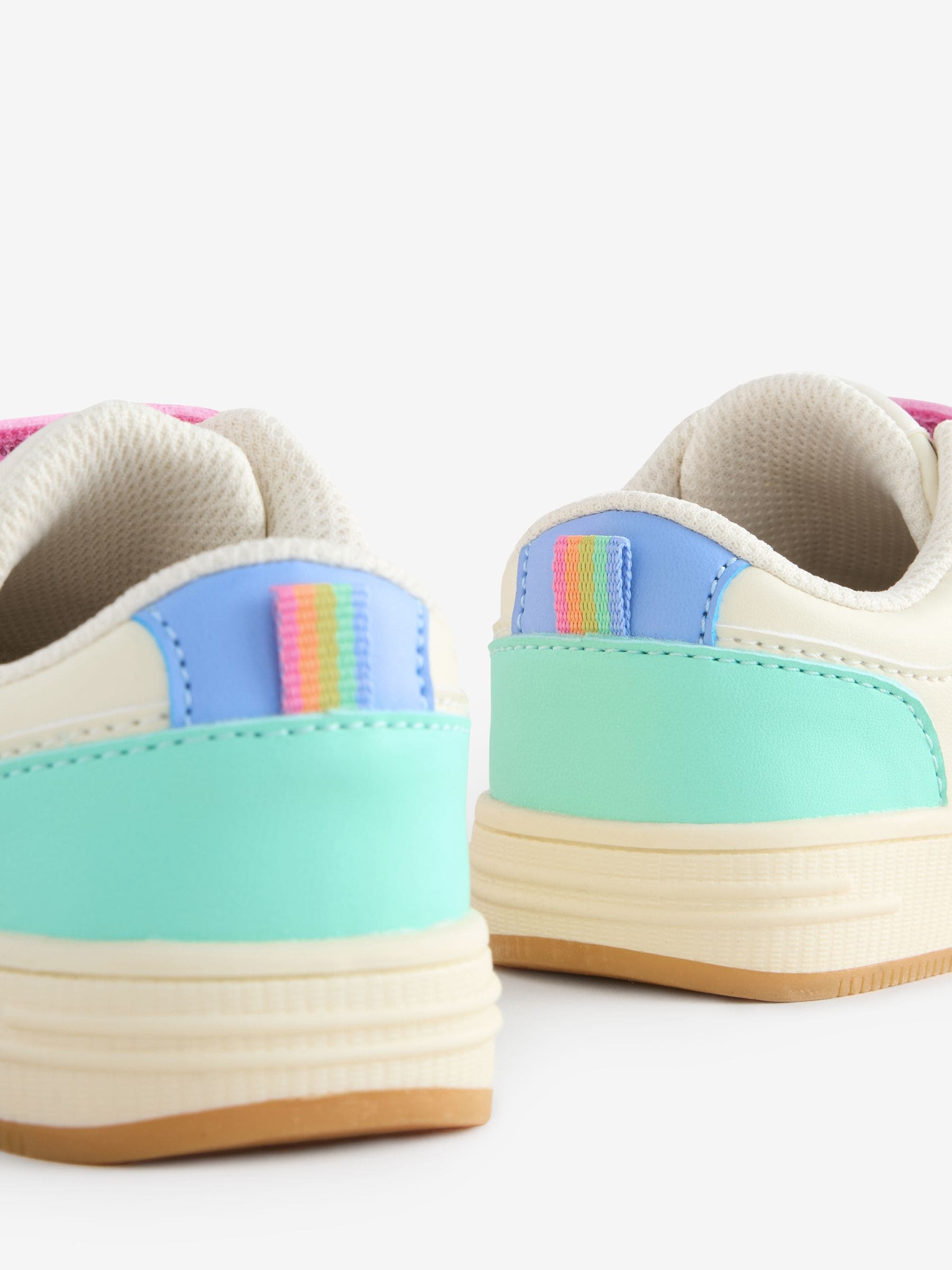 Little Bird by Jools Oliver - Lage sneakers met pastelkleurige regenboogster
