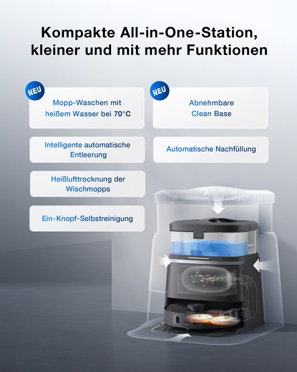 ECOVACS DEEBOT T30 OMNI Zwarte robotstofzuiger