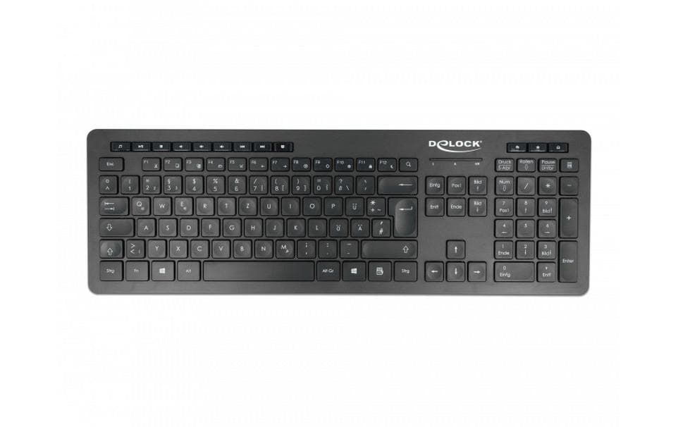 Funk-Tastatur 12004 Wireless SilentKabelloses Keyboard mit lautlosen Tasten