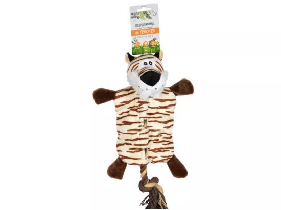 Jouet peluche Tigre sonore pour chien 