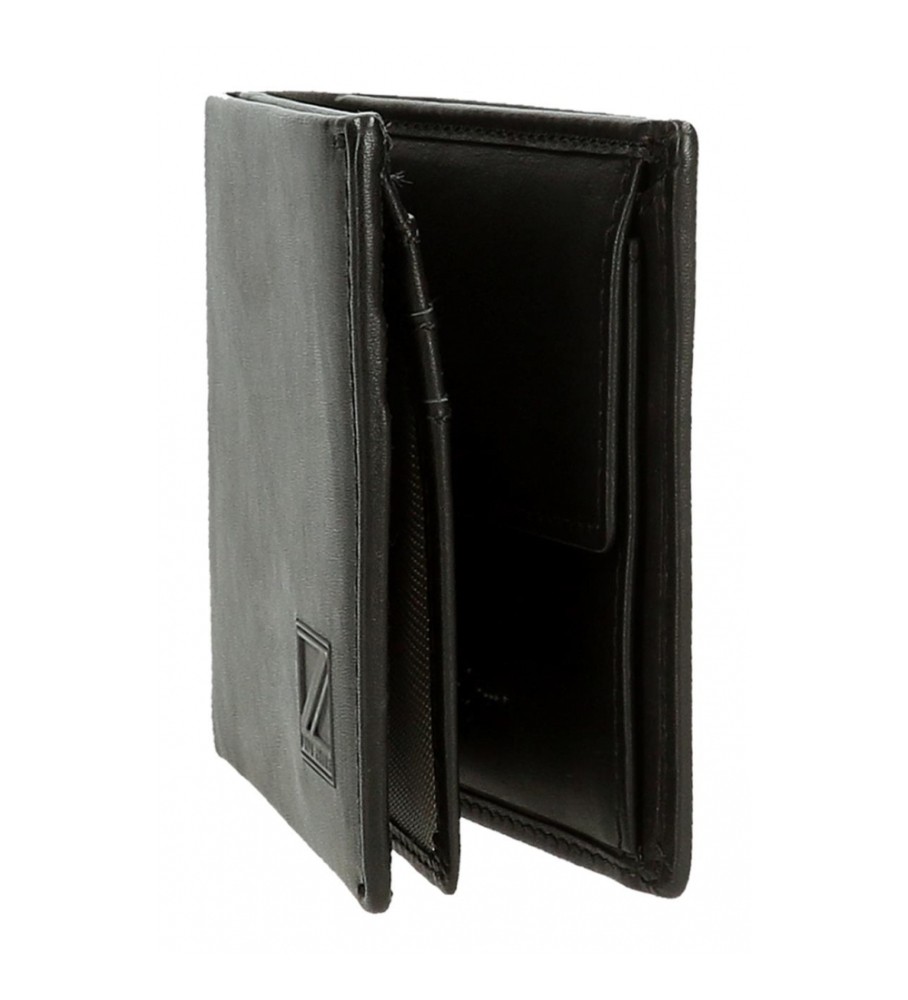 Carteira Pepe Jeans Marshal em couro preto