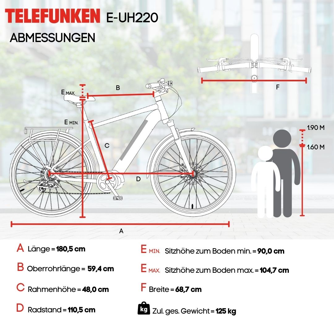 TELEFUNKEN UH220 E-Urban-Bike 28