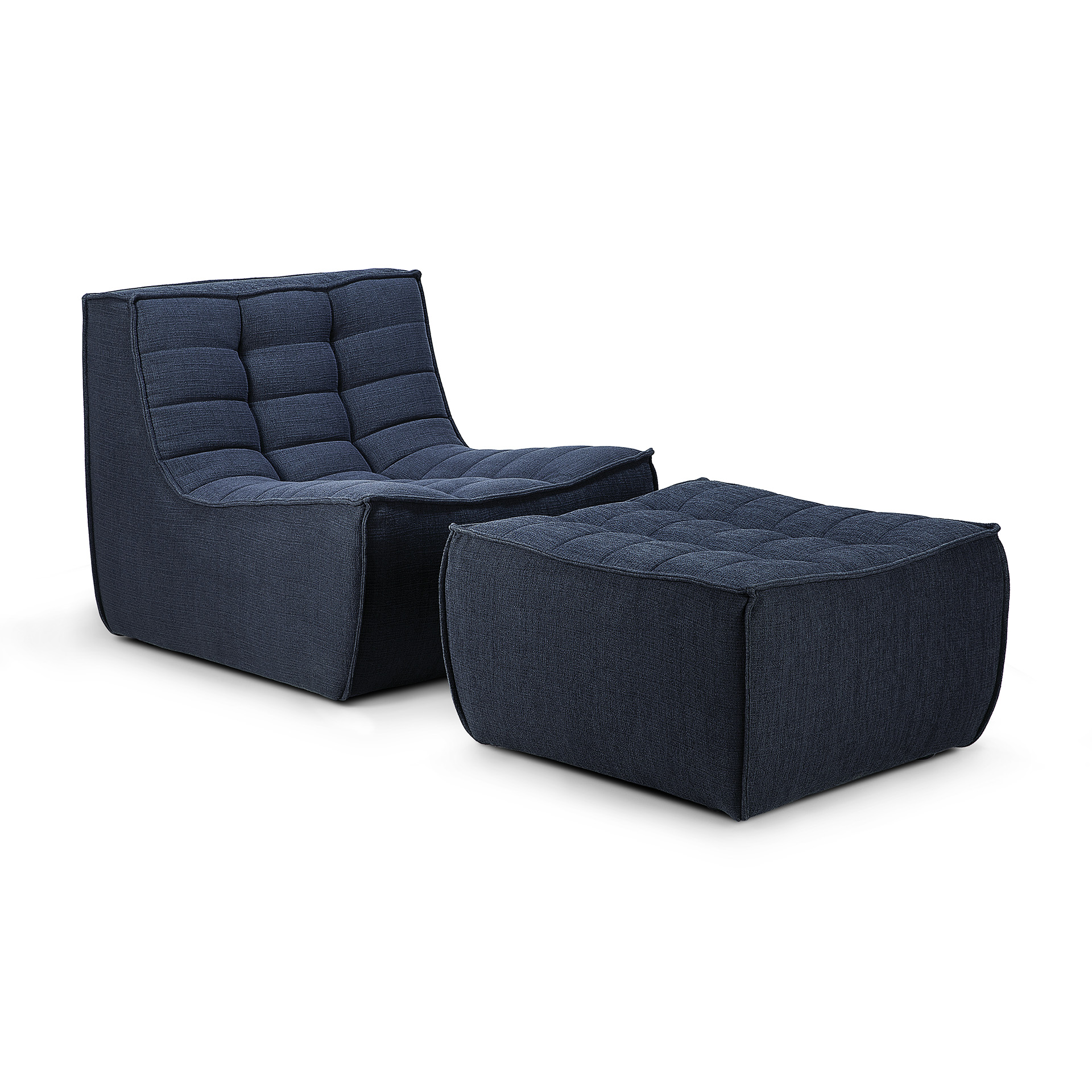 Sofa N701 footstool - eco stof graphite