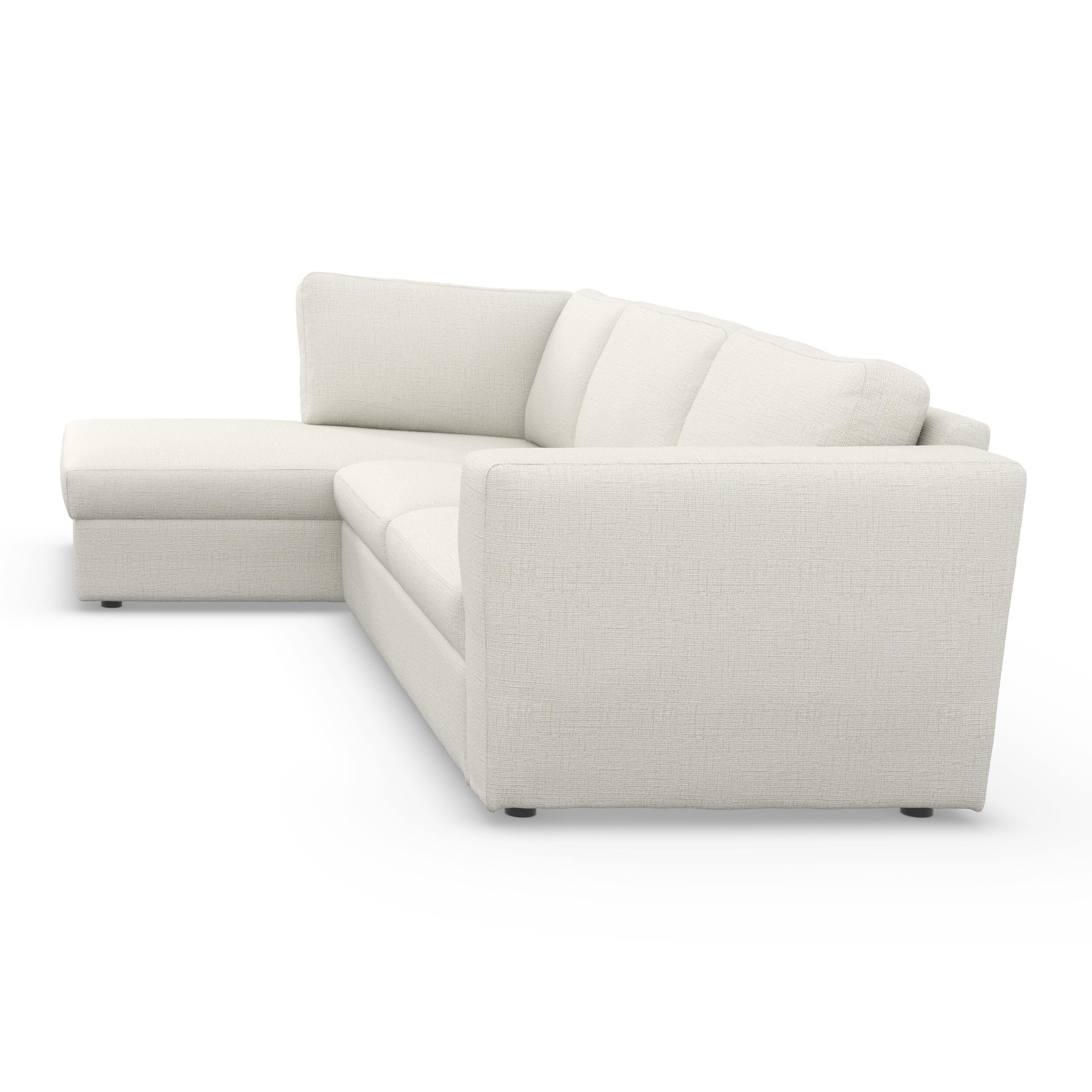 Lean venstrevendt sofa med chaiselong
