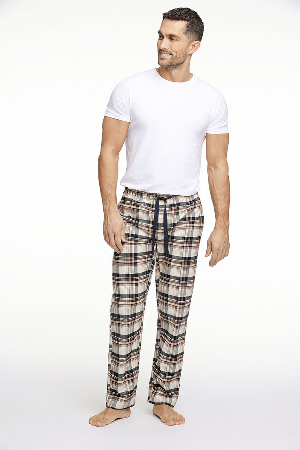 Lindbergh Checked brushed pyjama pants Rød