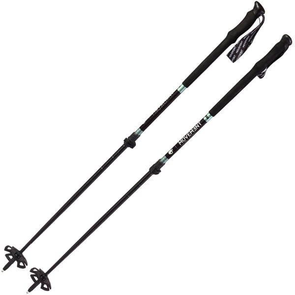 Bâton ski de randonnée MOVEMENT X-PLORE 2 ALU W BLACK/WATER GREEN