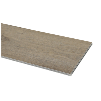 Kleurstaal click PVC Basic rechte stroken grijs/bruin eiken houtlook