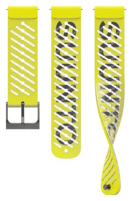 Bracelet de Montre Silicone Suunto Athletic 5 22mm S M Lemon Yellow - Jaune fluo