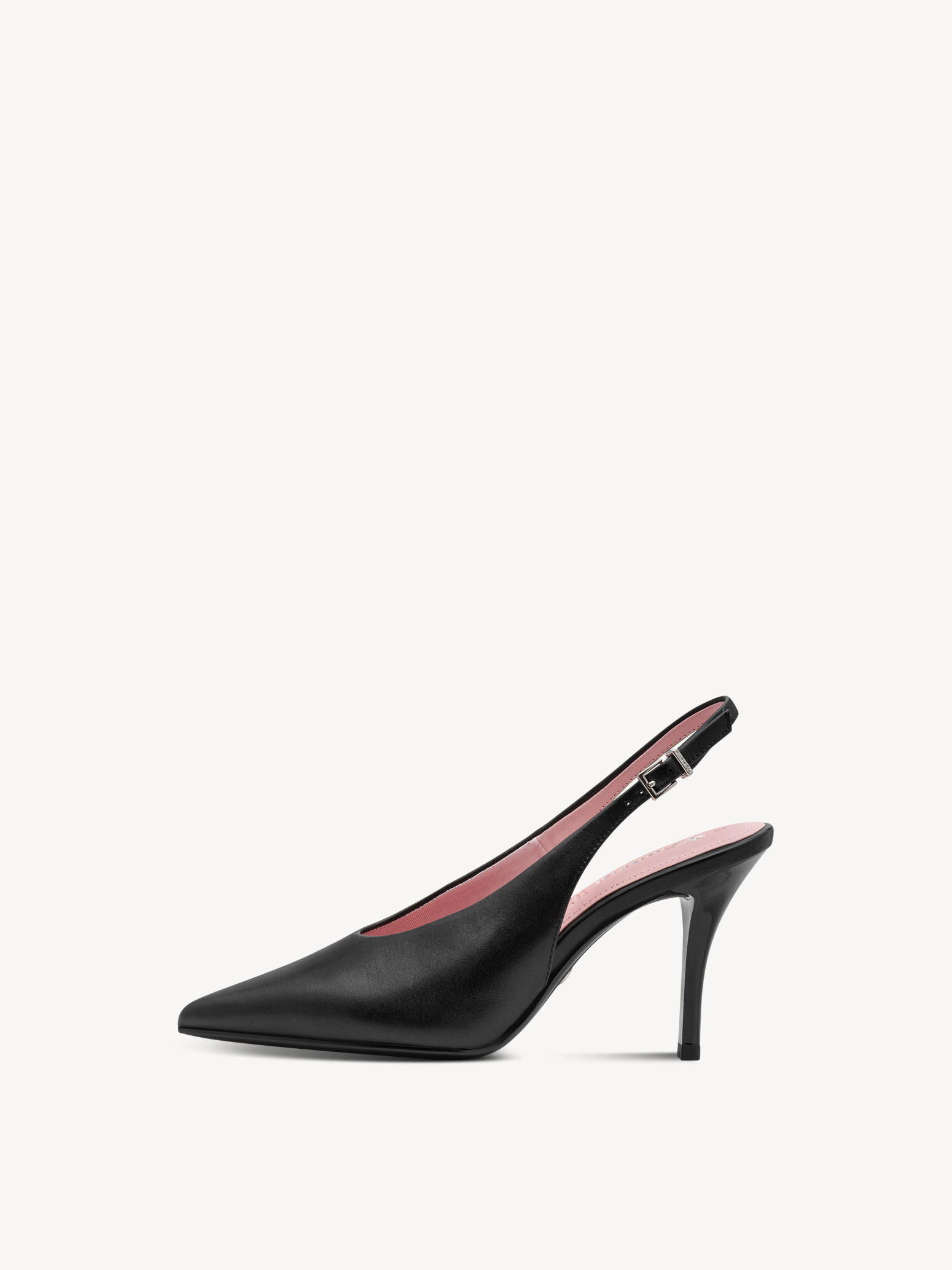 Leren Slingpumps - zwart