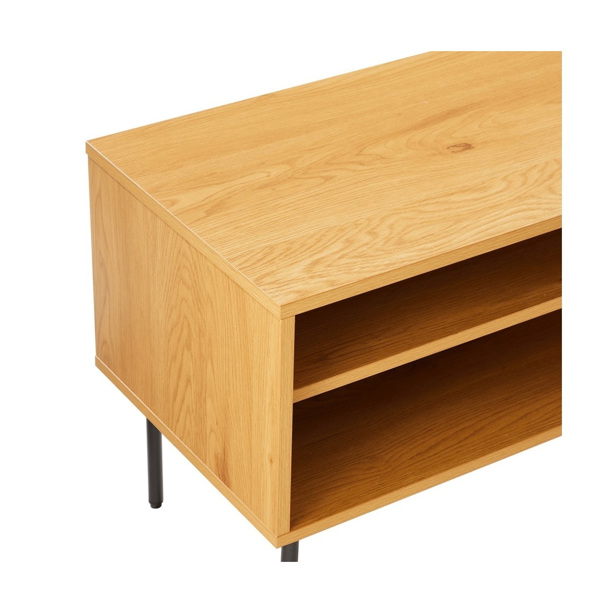 TV-bord LINE 120x40xH50cm, melamin med eikebark