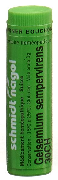 SCHMIDT-NAGEL Gelsemium sempervirens Glob 30 CH 1 g