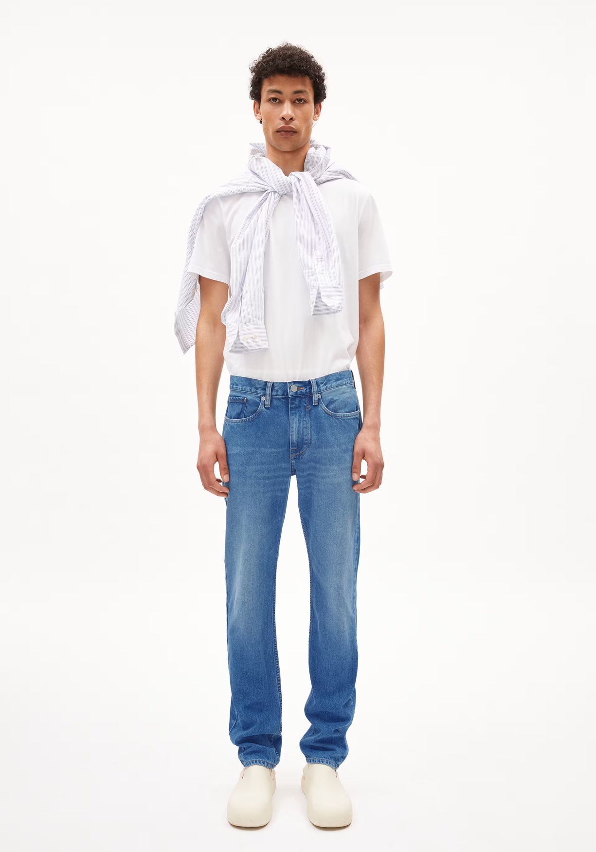 Armedangels Herren-Jeans Dylaano Sprinkle Blue