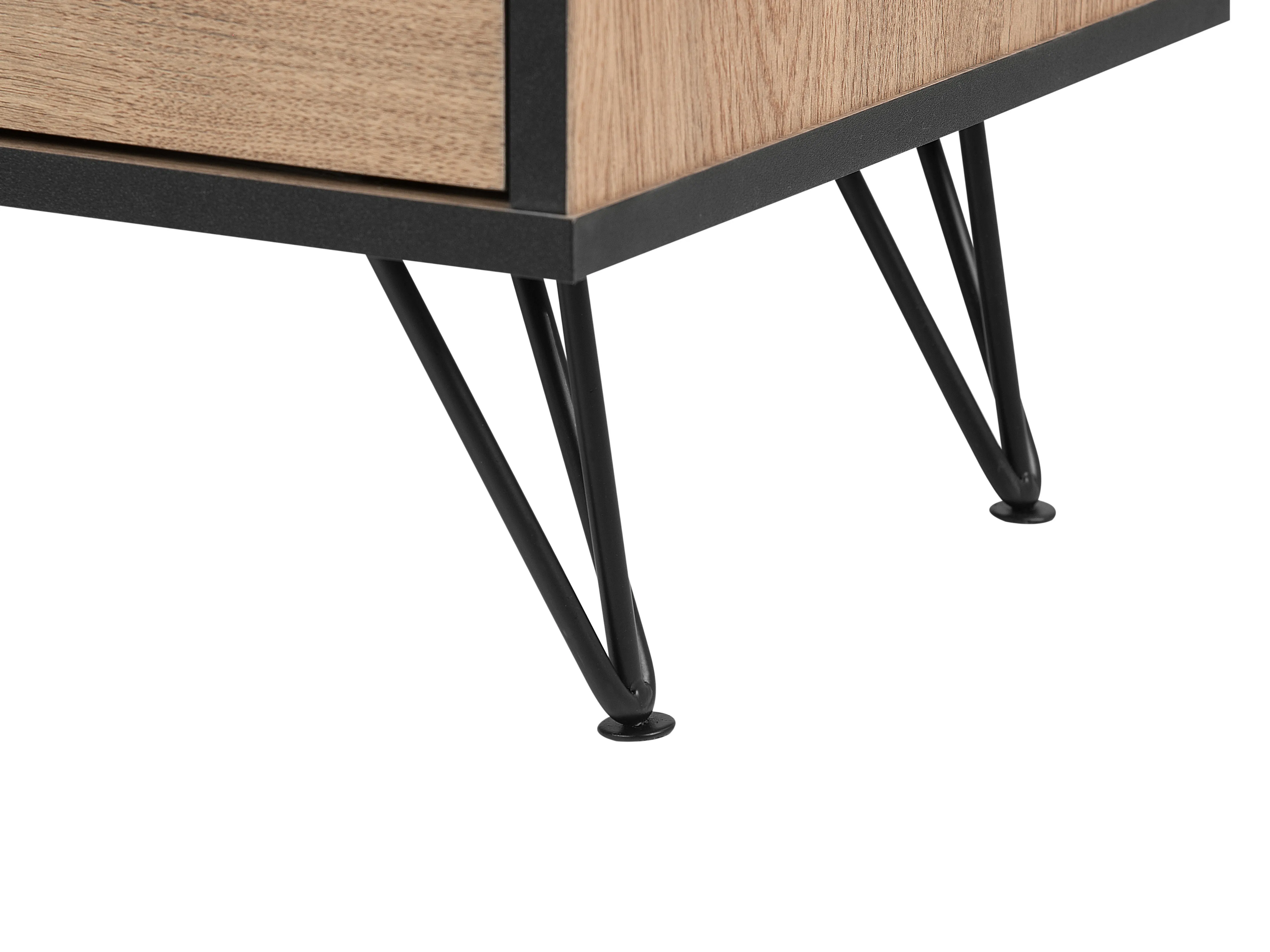 TV-meubel HALSTON Bruin/zwart