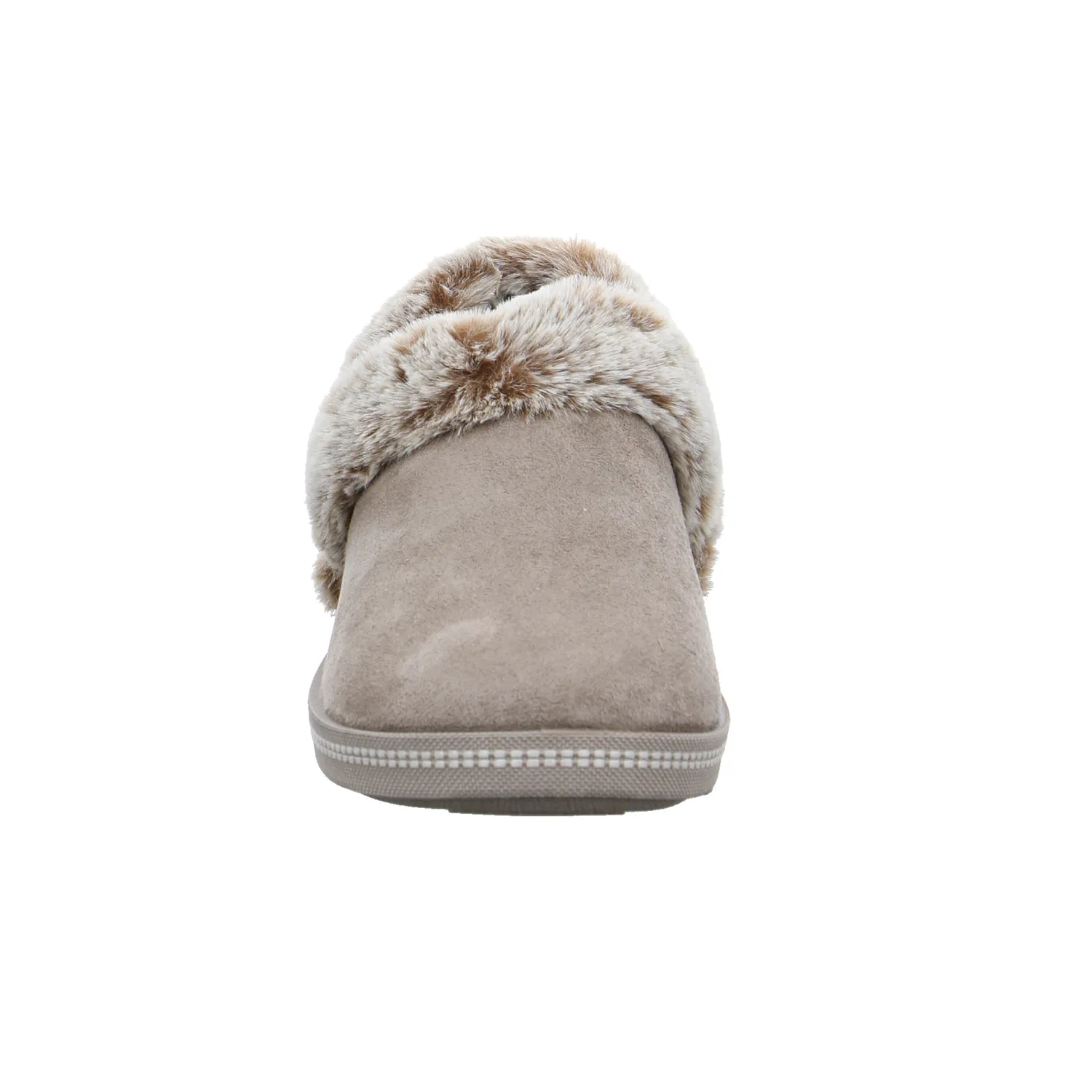 SKECHERS Hausschuh Taupe Lederimitat