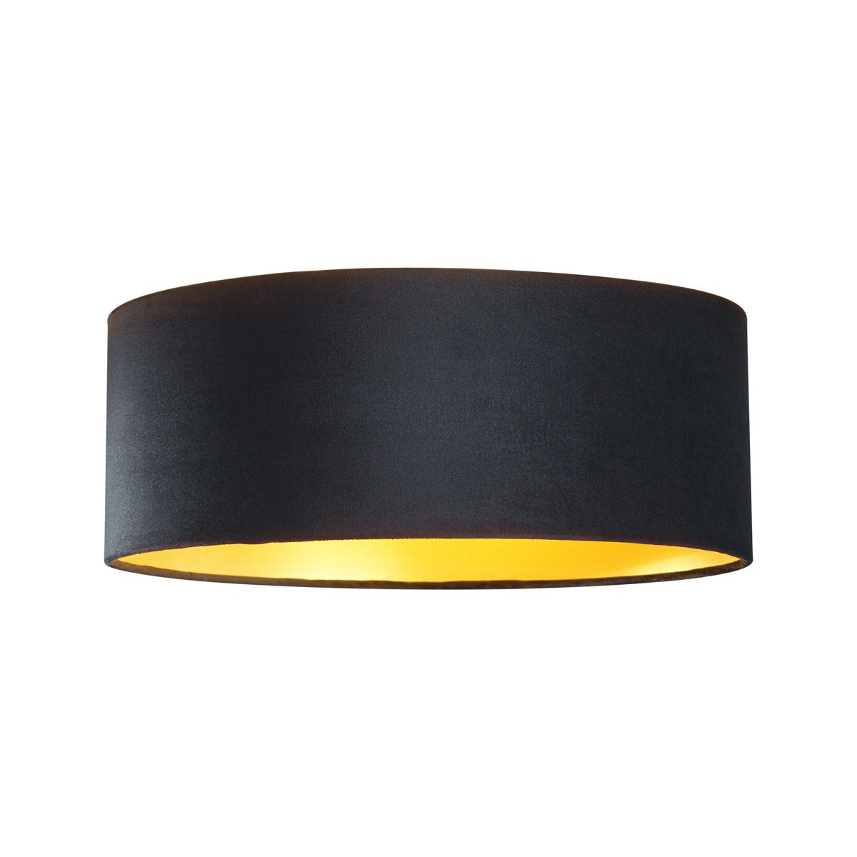 Moderne plafondlamp zwart velours 40cm incl. LED 3-staps dimbaar - Sue