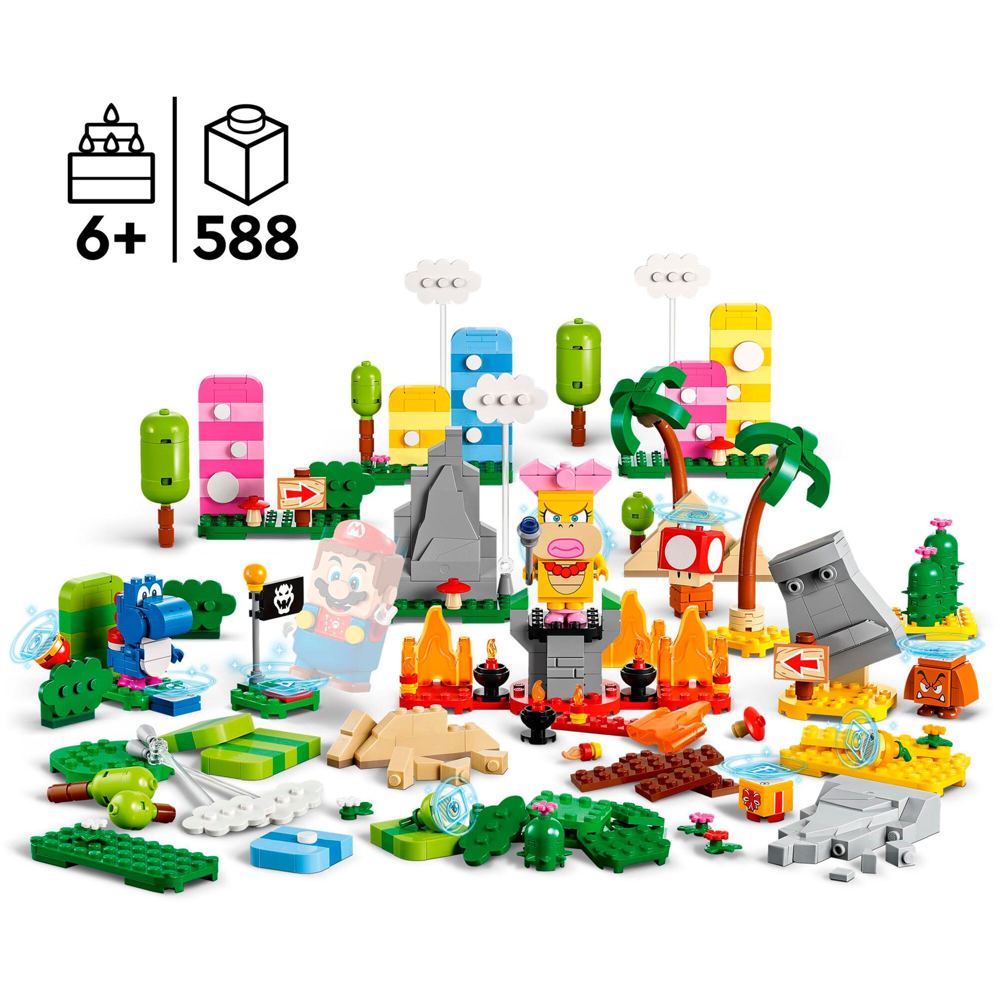 LEGO Konstruktionsspielzeug Super Mario Kreativbox – Leveldesigner-Set