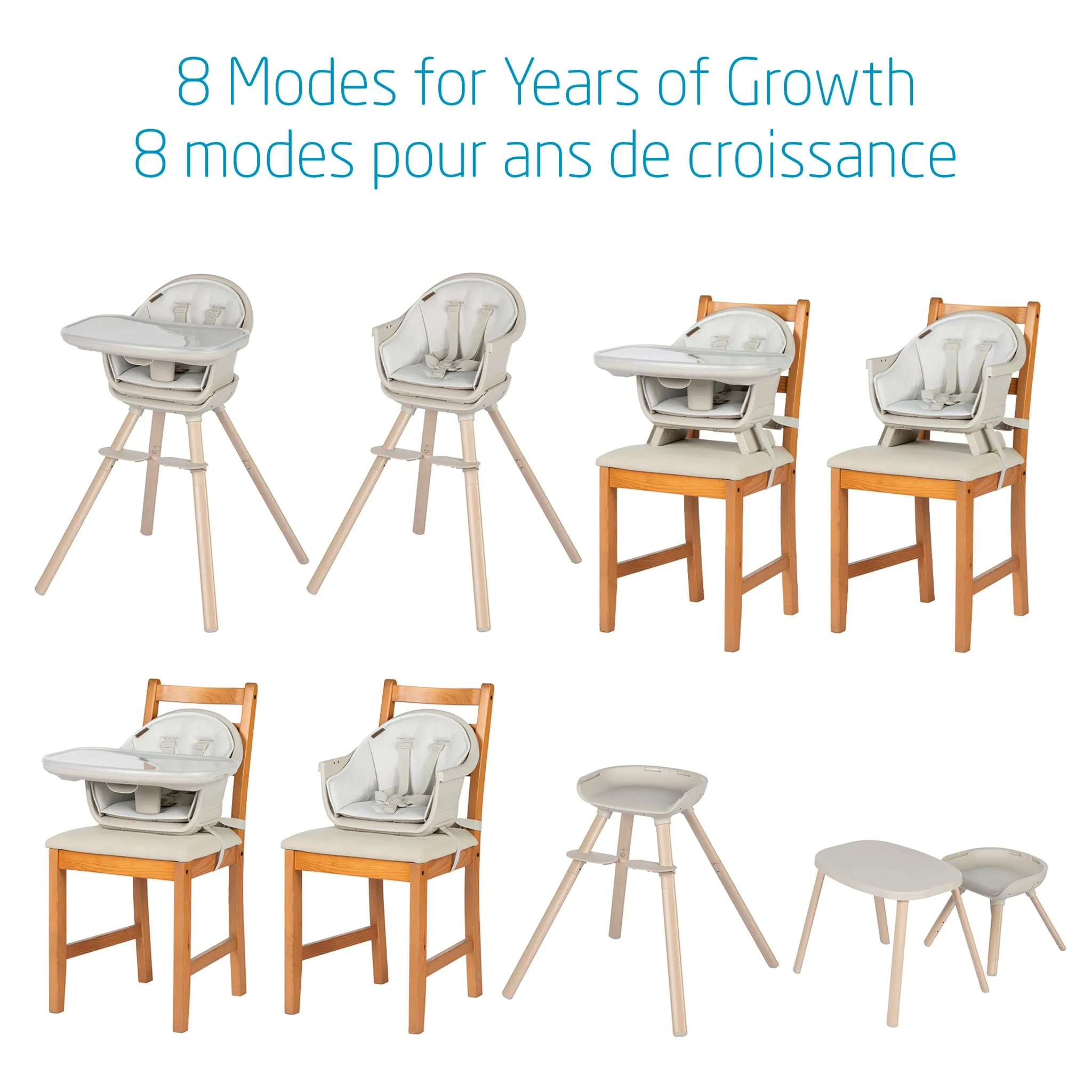 Maxi-cosi Chaise Haute Moa 8-en-1 - Classic Avoine