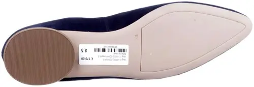 Hogl 1-100002-32000 maat 8.5 Ballerina blauw Calandschoen