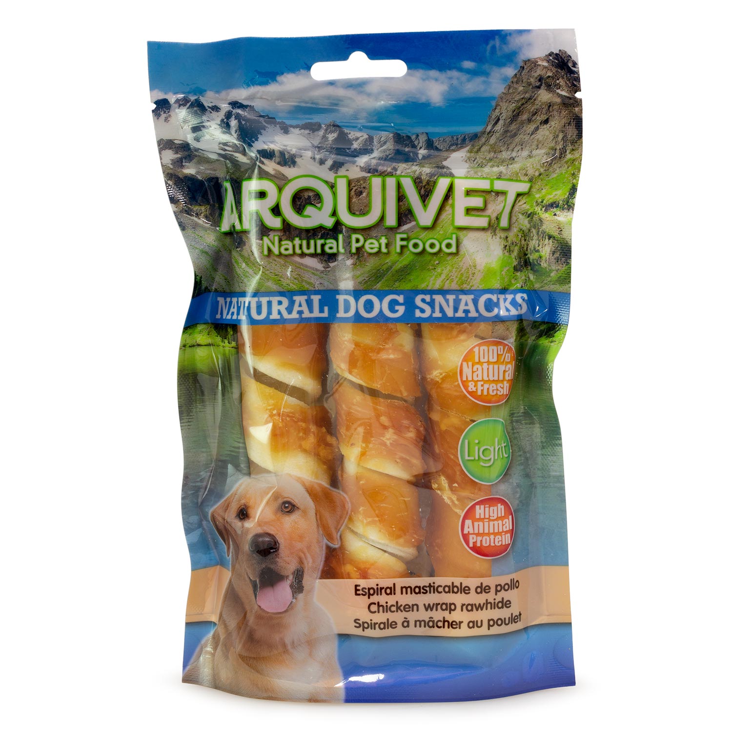 Espiral mastigável de frango - Petiscos naturais - 110g