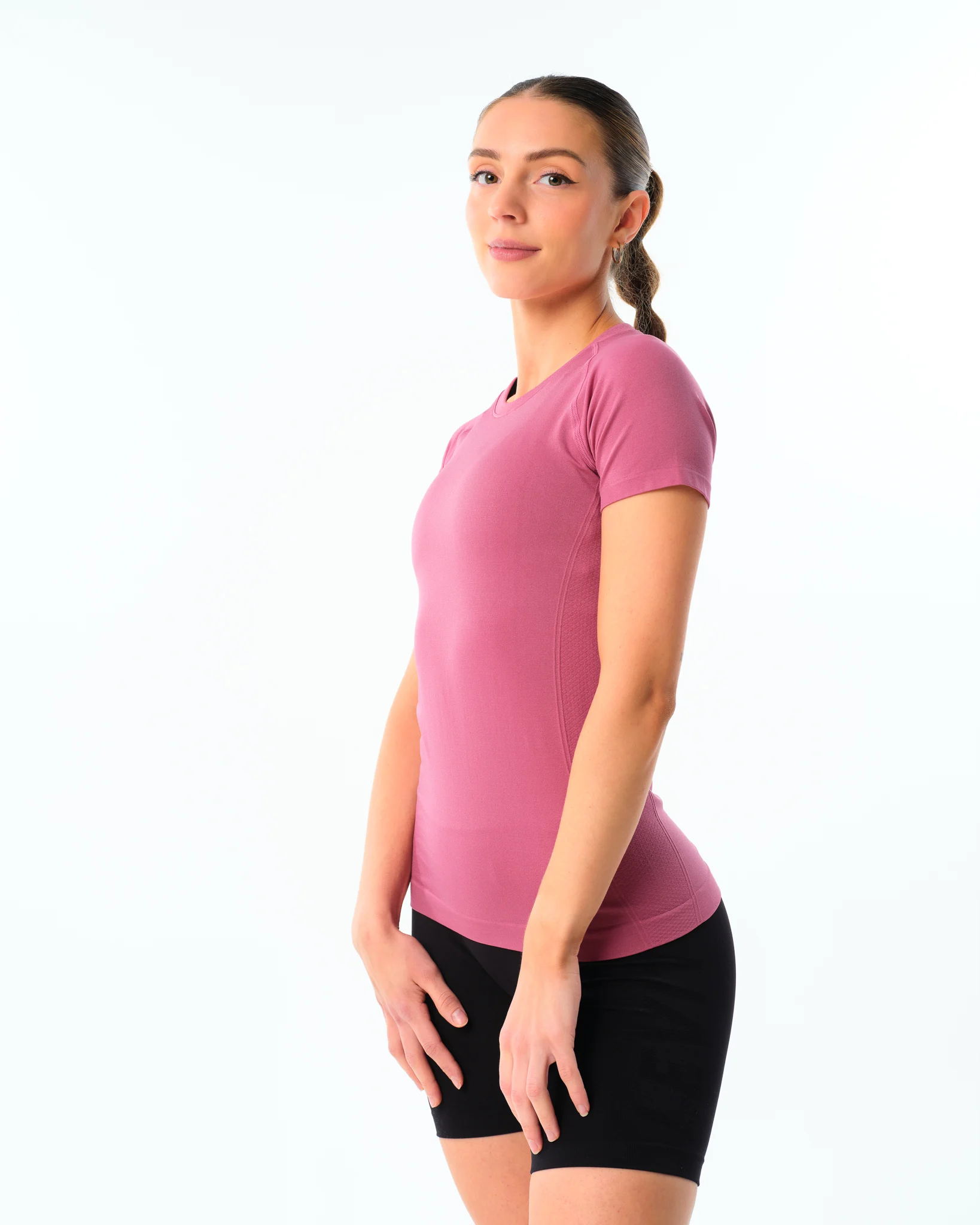 LEVITY Essential Seamless T-shirt Pink Violet