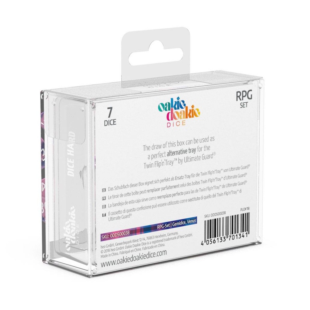 Oakie Doakie Dice dés RPG-Set Gemidice - Venus (7)