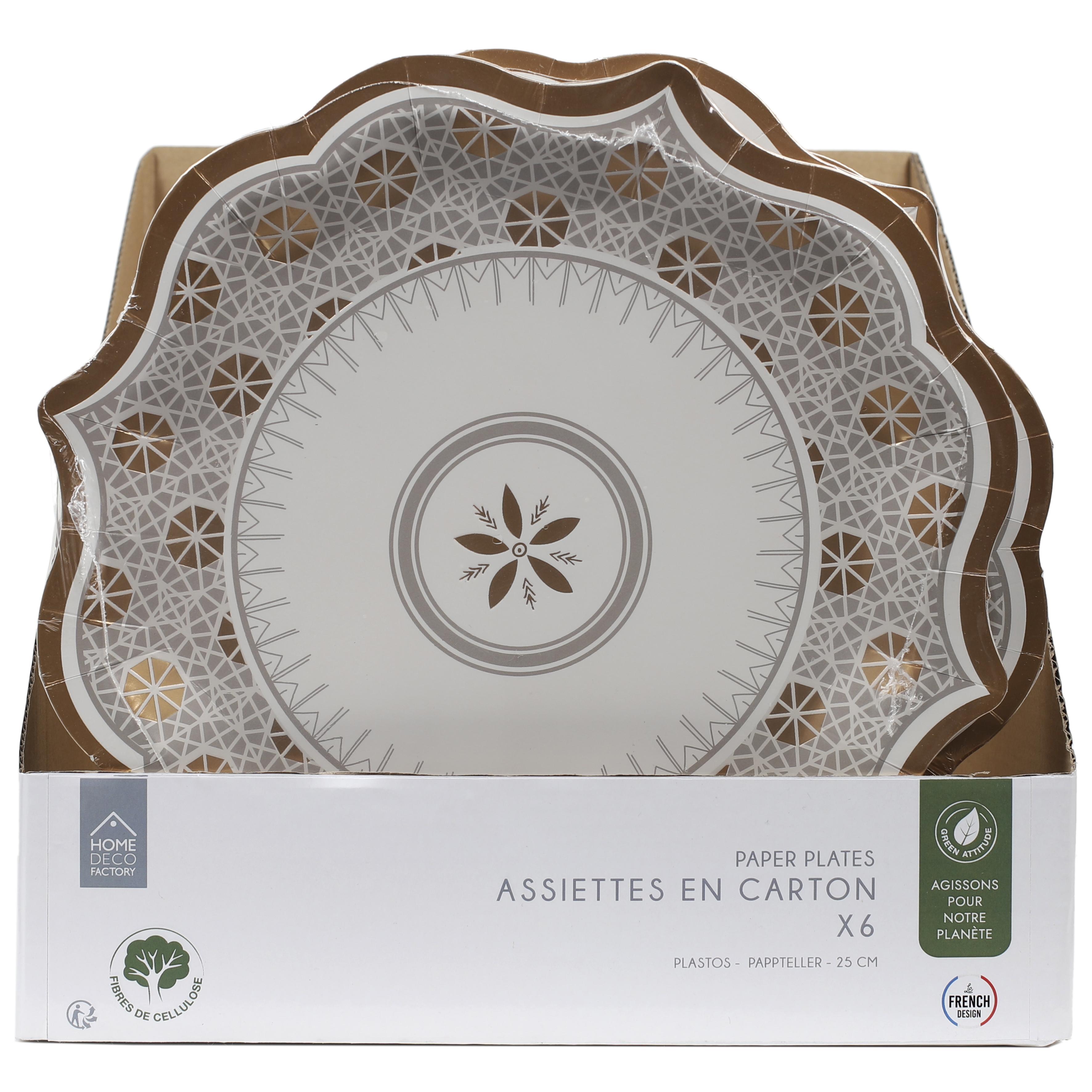 ASSIETTE JETABLE MIRAGE X6 PIECES