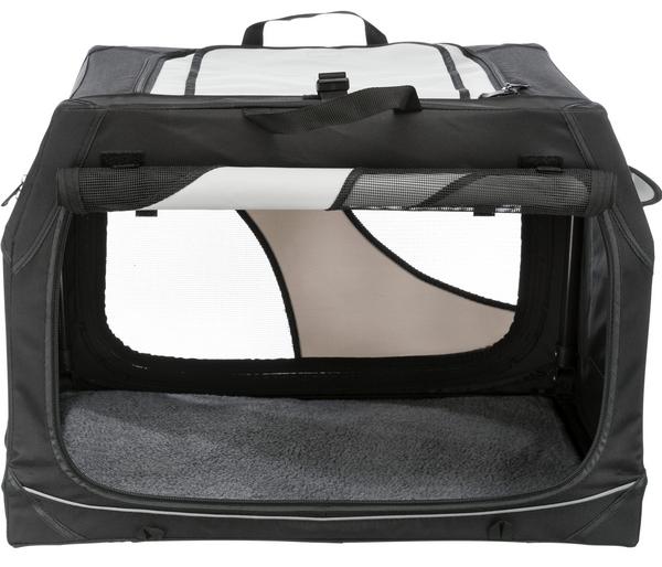 Trixie Hundetransportbox Vario, schwarz/grau