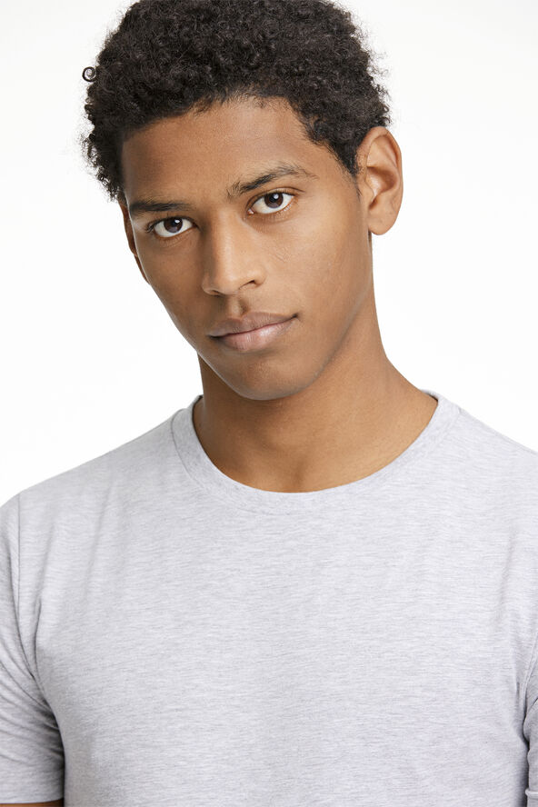 Lindbergh Mens stretch crew neck tee S/S Grå