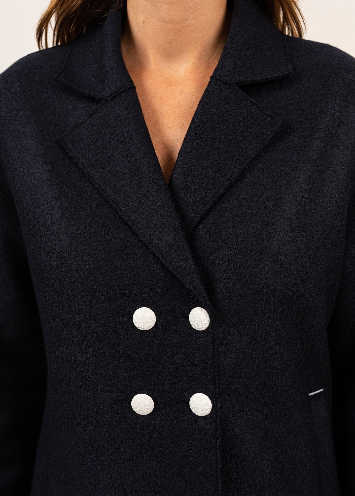 Veste en laine bouillie Cabourg