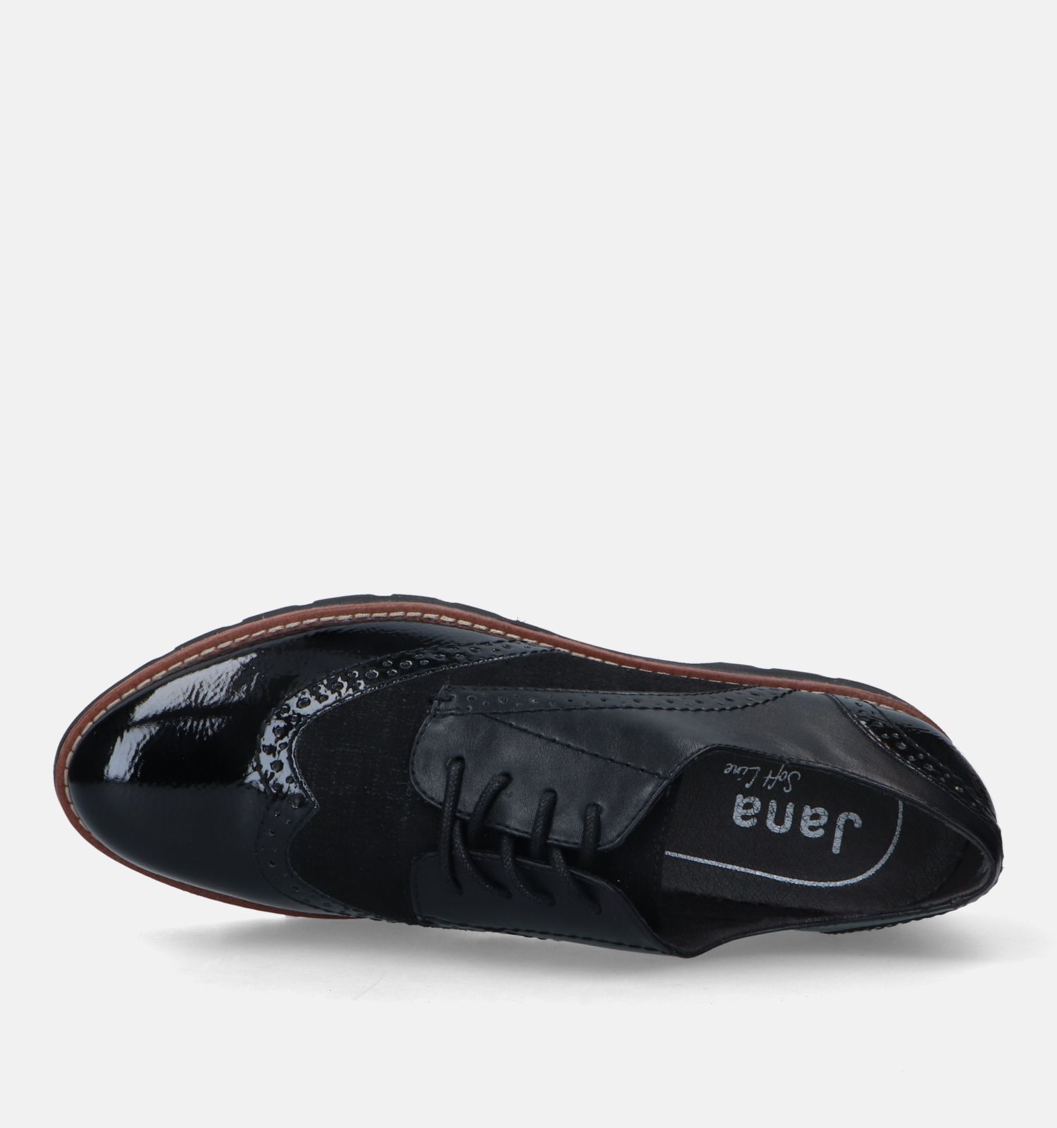 Veterschoenen zwart