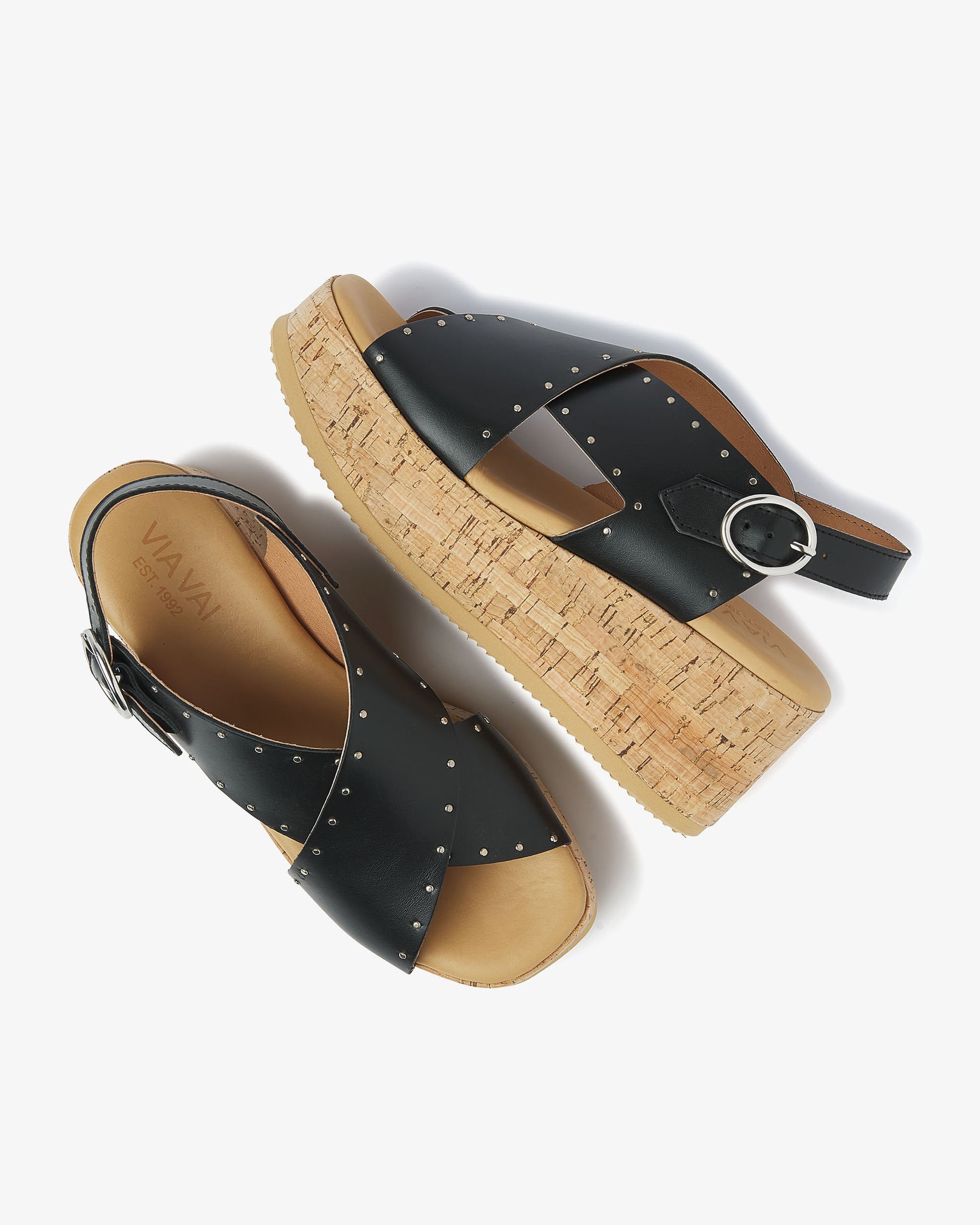 VIA VAI zwarte sandalen Sissel Elaine