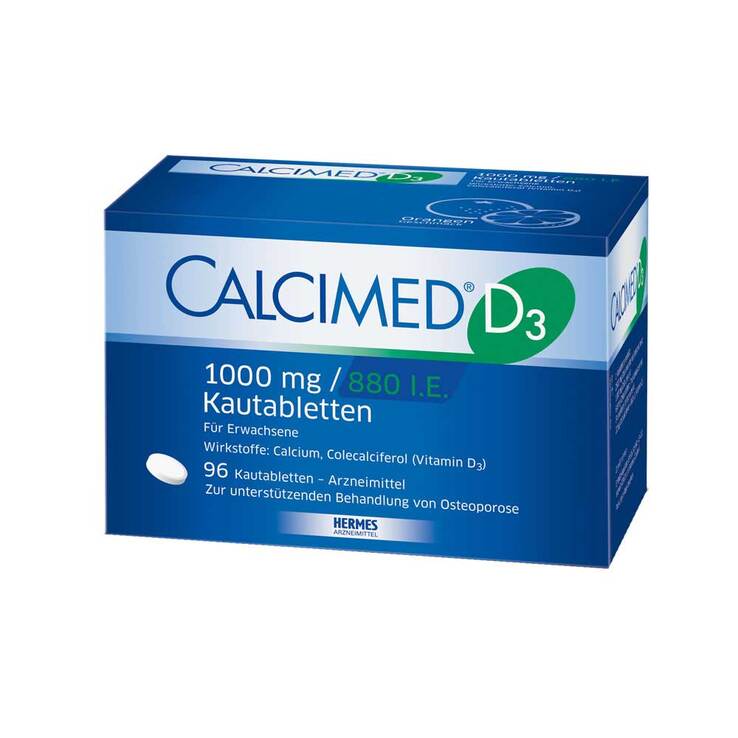 Calcimed D3 1000 mg / 880 I.E. Kautabletten, 96 St