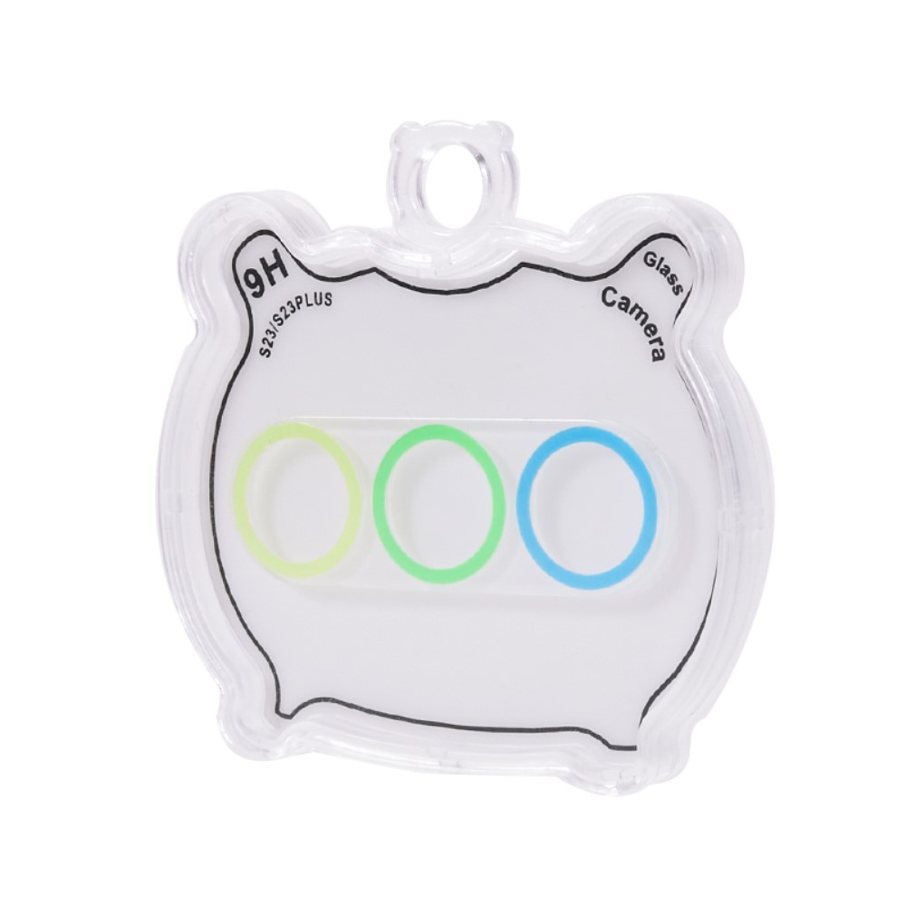 Samsung Galaxy S23 5G / S23  Plus 5G Kamera Objektiv Protector Vollschutz - Bunt / Transparent