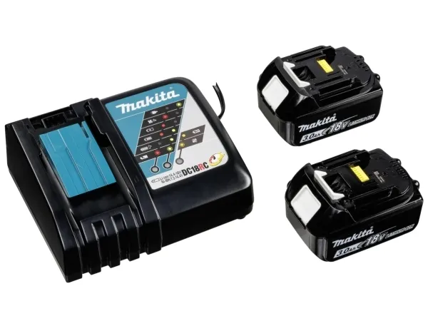 Makita DHP453RFX2 - Hammerbor/skruemaskine - ledningfri - 2-hastigheders - nøgleløs borepatron 13 mm - 42 N·m - 2 batterier - 18 V