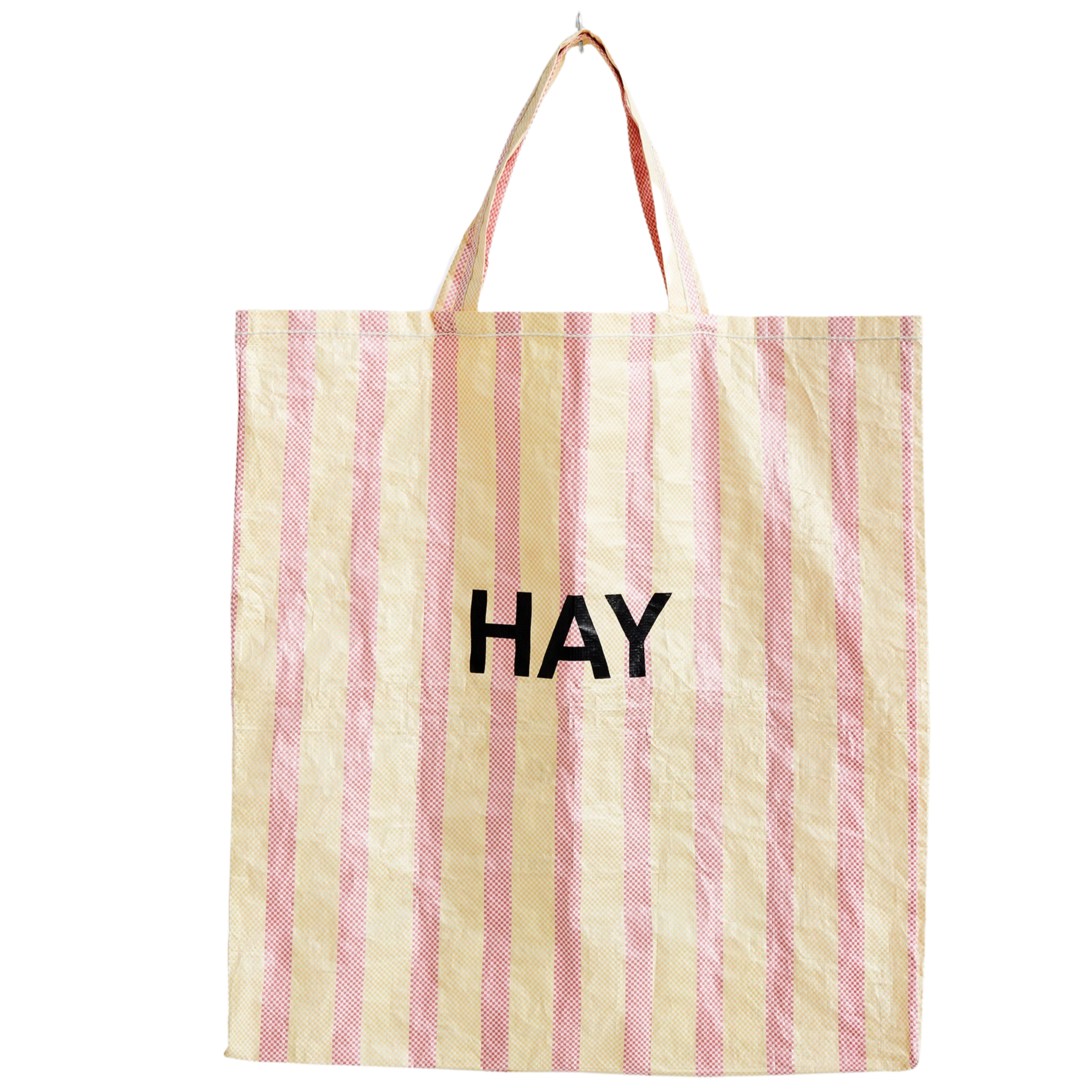 HAY  Candy Stripe Shopper, X-Large - rød/gul
