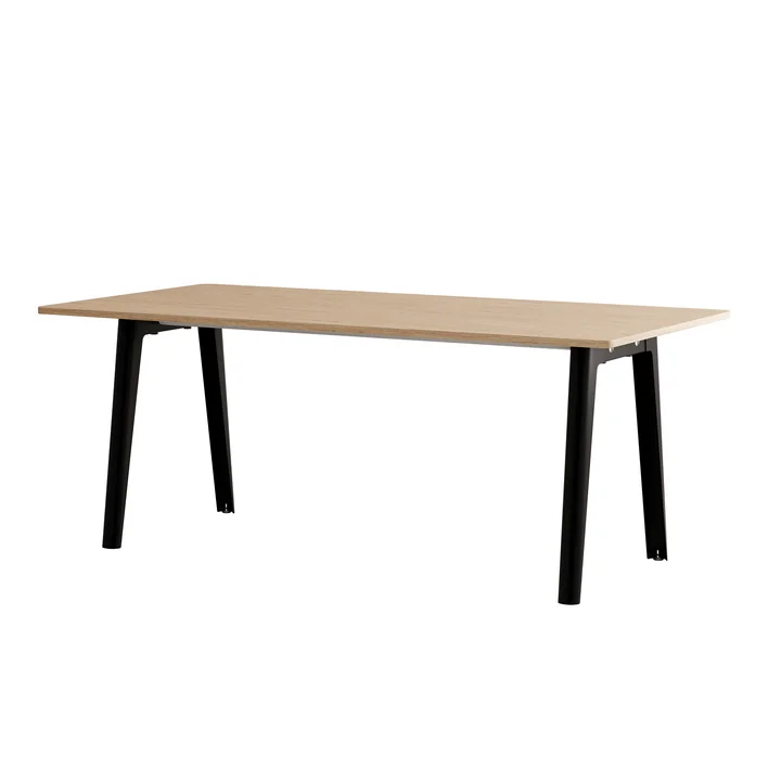TipToe - NEW MODERN Esstisch 95 x 190 cm, Eiche / graphite black