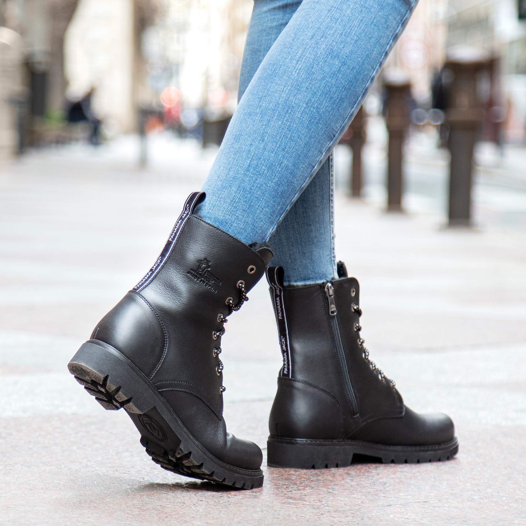 Panama Jack Schnürboots »Frisia«  , Schnürboots, Stiefelette, Blockabsatz, mit Warmfutter