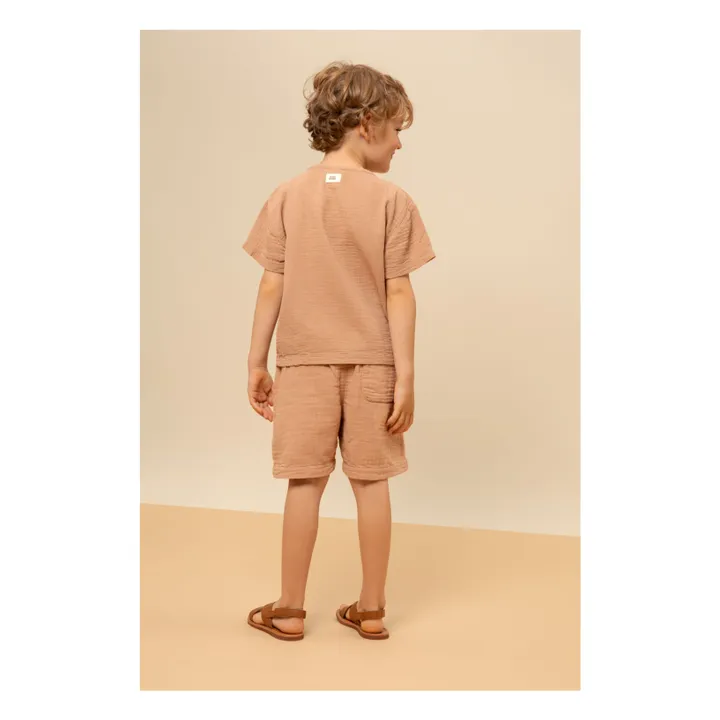 Studio Bohème T-shirt Orso Gaze de Coton | Vieux Rose
