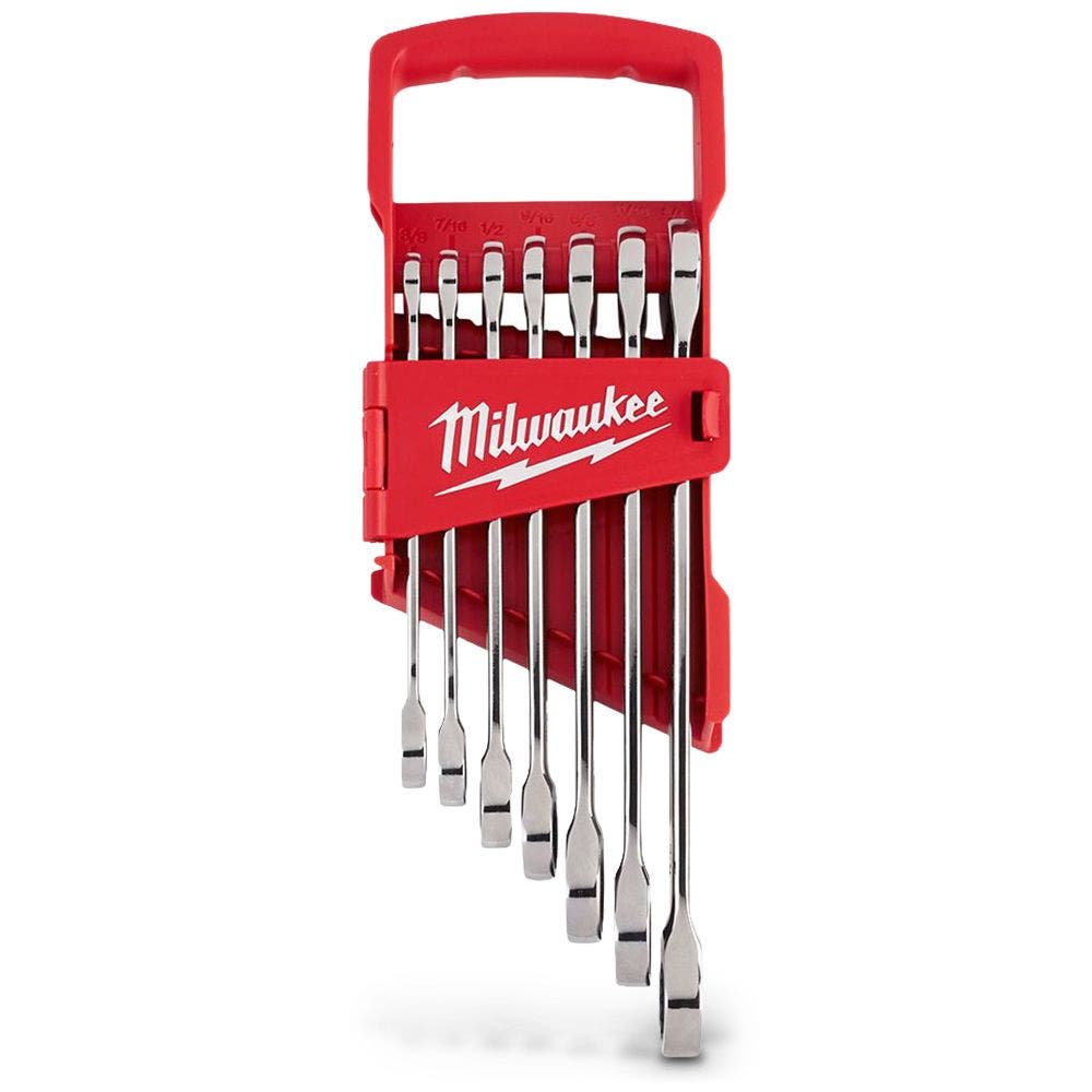 MILWAUKEE 7pc Imperial Ratcherting Wrench Combination Set 48229406