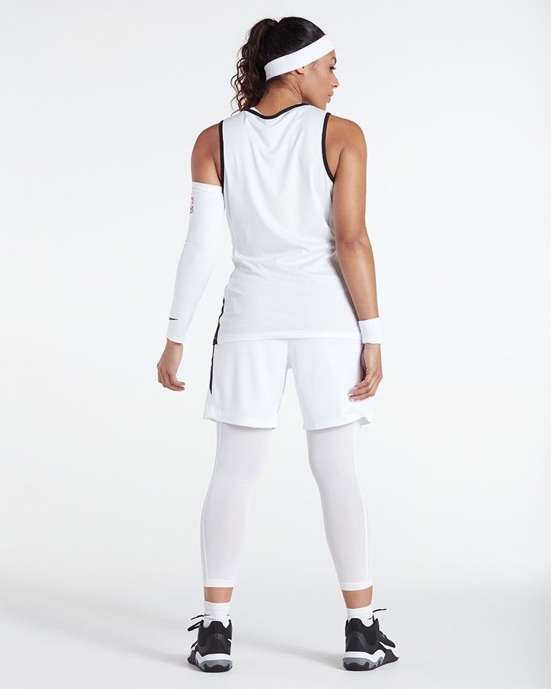 Maillot de basket reversible Nike Team Noir & Blanc pour femme