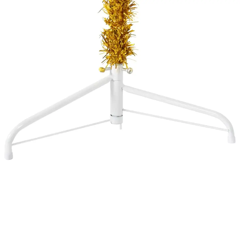 vidaXL - Halve Kunstkerstboom - Goud - 180 cm