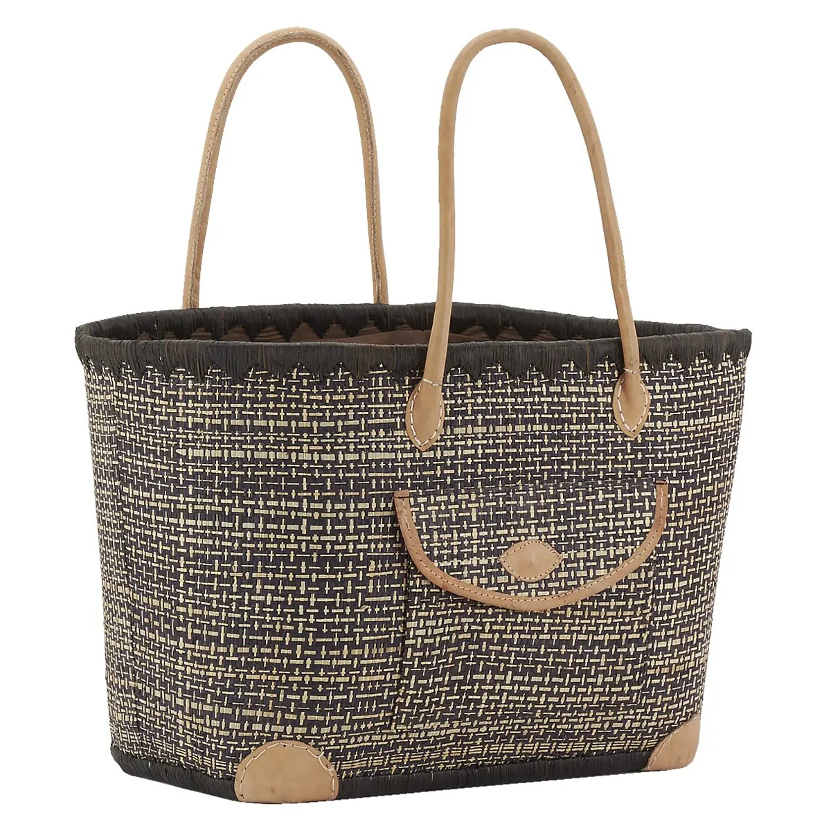 Aubry Gaspard Sac Jonc et Cuir