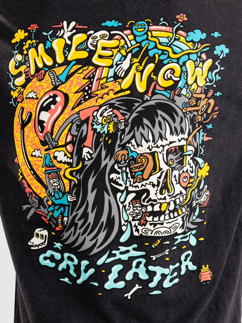 Killer Acid Ka Smile Now T-Shirt vintage black
