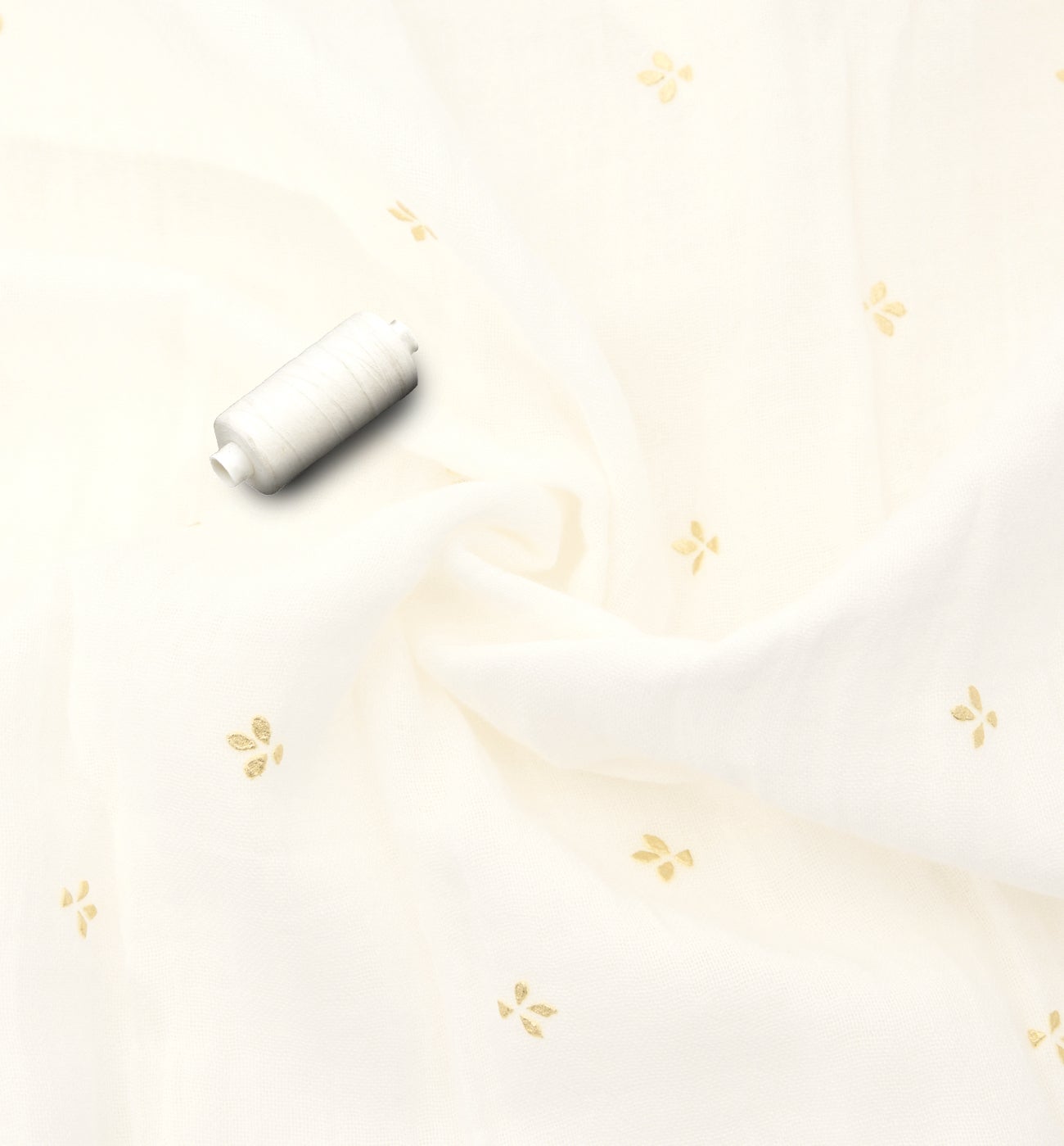 Coupon de 2 m en gaze de coton - Ecru