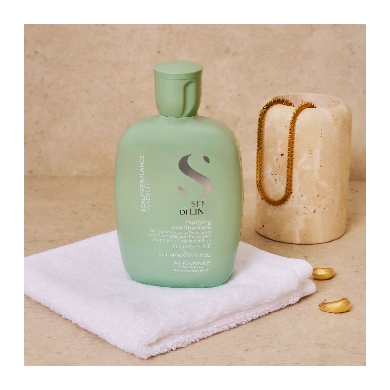 Shampooing doux purifiant pellicules sèches et grasses Scalp Semi Di Lino 250ml