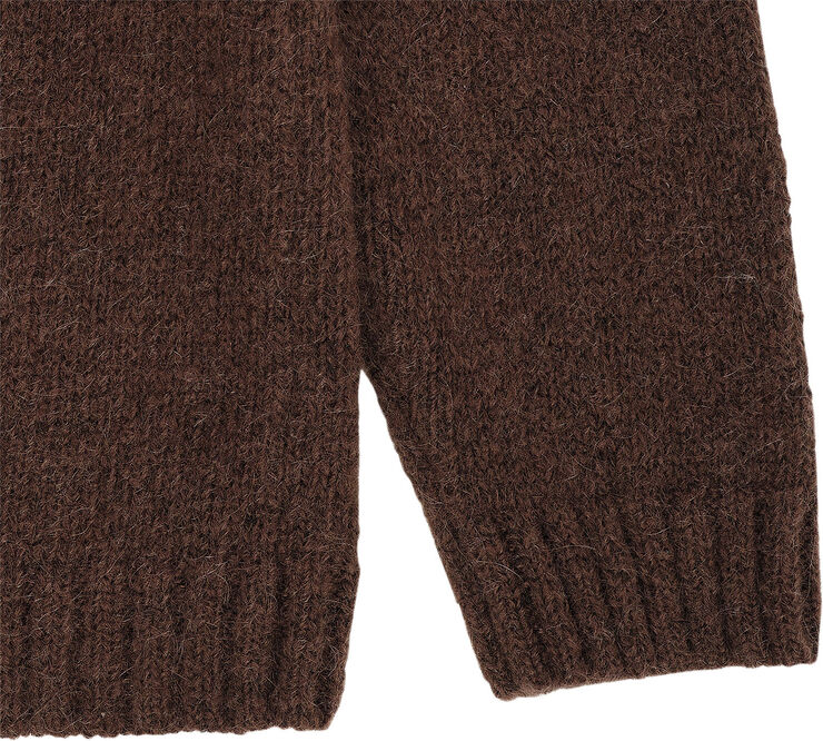 Copenhagen Colors WOOL ICELAND BLOUSE Dk brown/cream c