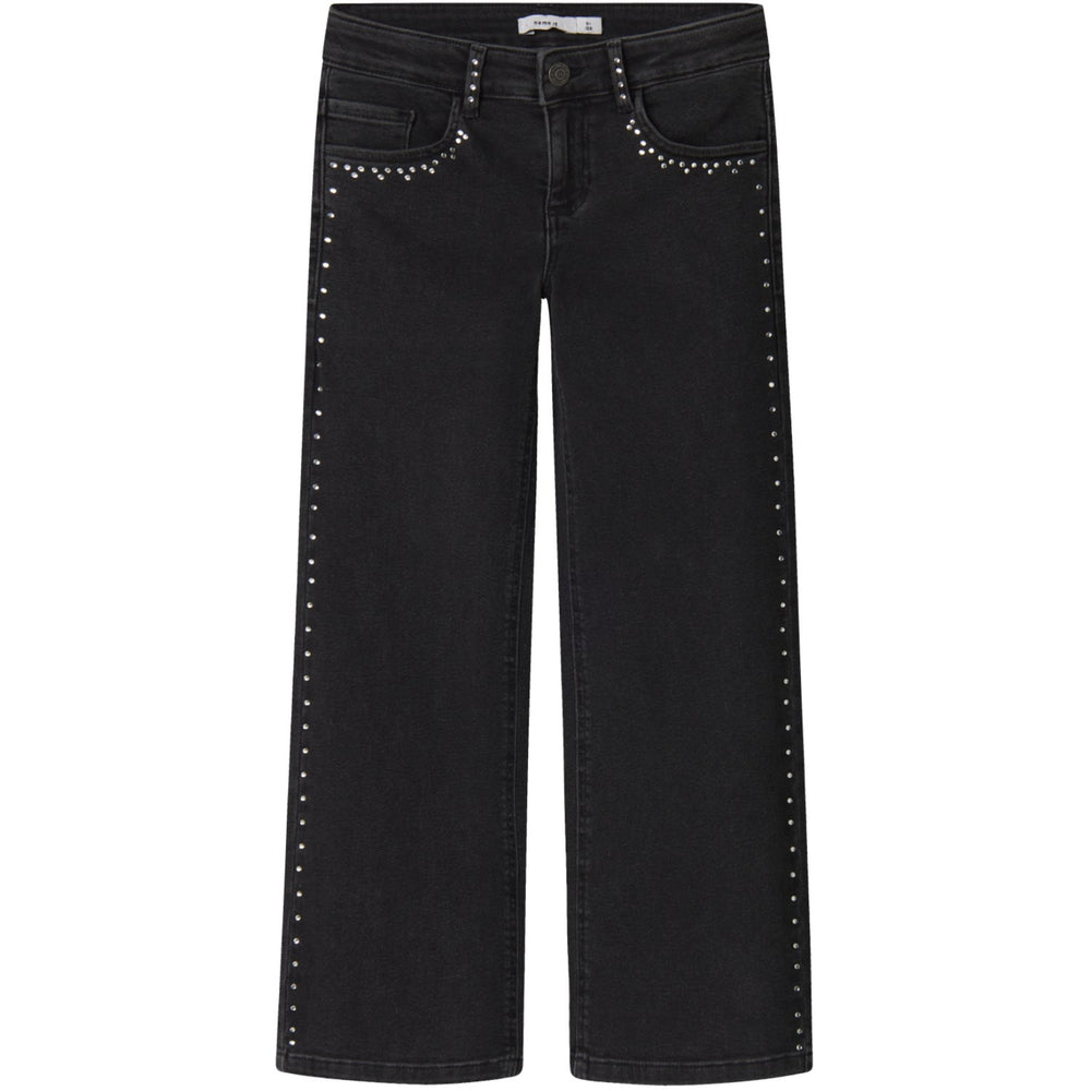 Køb Name It Black Nkfrose Wide Rhinestone Jeans 8810-Bf O