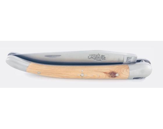 Laguiole Tradition 9 cm - 2 mitres - Genévrier Couteau de Poche Forge de Laguiole