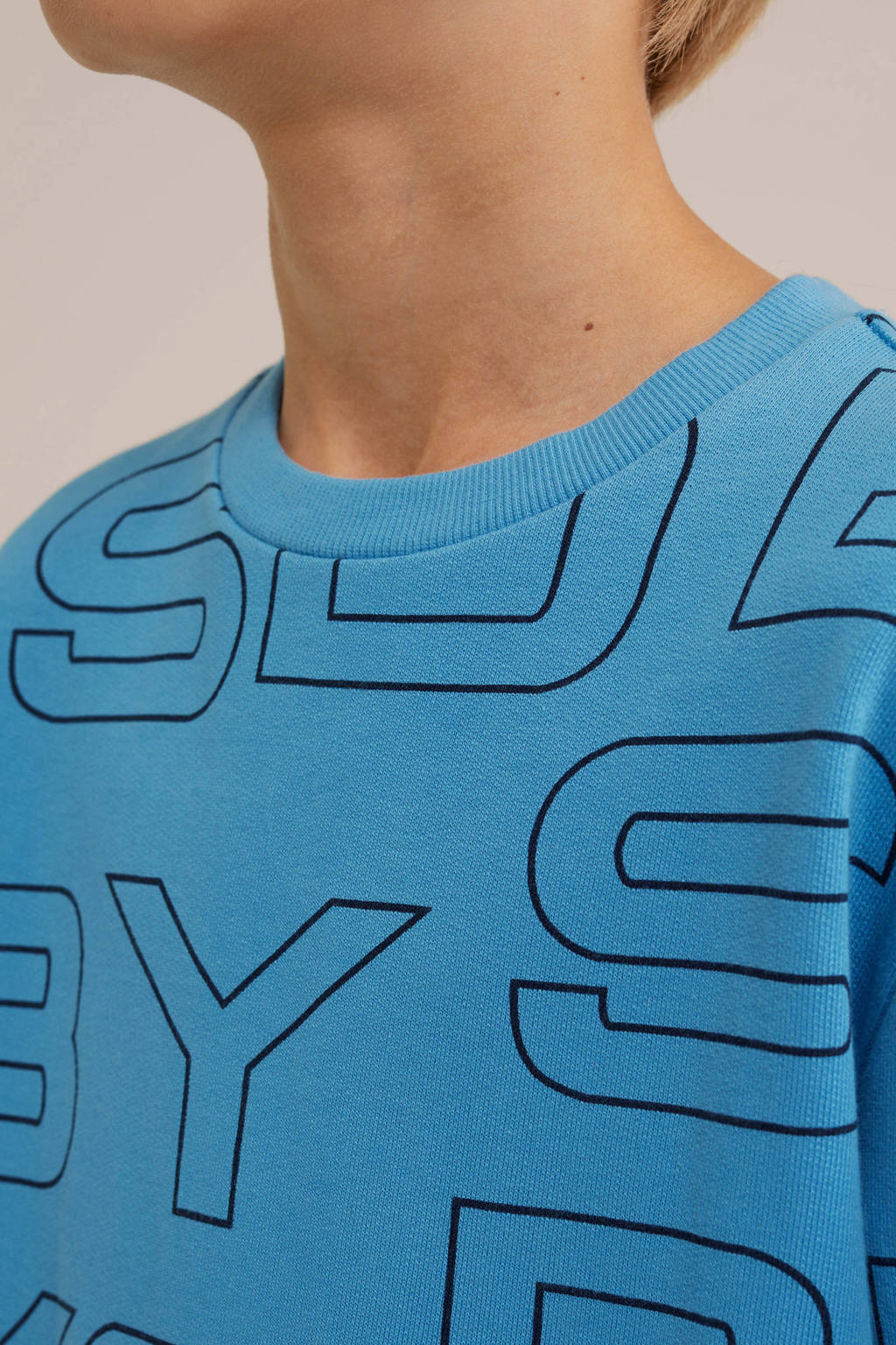 WE Fashion sweater donkerblauw