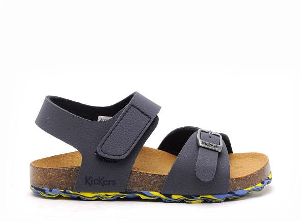 Kickers nu pieds enfant sunkro bleu